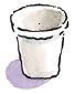 3/4 kopp är storleken på en vanlig frigolit cup.